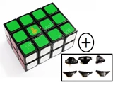 mf8 Full Function 2x3x4 Cube Black Body with bandaged mechanism & spare split edge(x3)