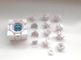 Fangshi(Funs) Guang Ying cube White Body DIY Kit for Speed-cubing (57 X 57mm)