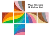 3x3x3 12 Color Wave Stickers Set (for cube 56x56x56mm)