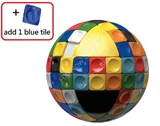 V-SPHERE - 3D Sliding Spherical Puzzle (with 1 Blue Tile)