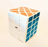 Calvin's 4x4x5 Fisher Cuboid (center-shifted) White Body in Small Clear Box