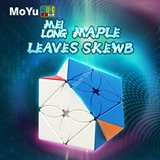 Moyu MFJS Maple Leaves Skewb Cube Stickerless