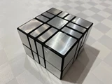3x3x2 Split Mirror Cube Black Body with Silver Label (Xu Mod)