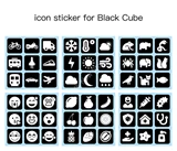 3x3x3 Icon Stickers Set (for black cube 56x56x56mm)