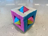 Chester 4x4x4 Megamorphix in Cube Stickerless