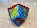 Chester 4x4x4 Megamorphix Cube Illusion (Outer Clear + Inner Blue)