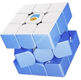 Gan Monster Go MG3 3x3x3 Cloud II Speed Cube (White Blue Tiles)