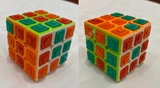 Gray Matter 3x3x3 Bastinazo Cube with Tiles - Advance (Orange, Green, White, 2 faces each)