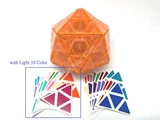Evgeniy Icosahedron Standard Ice Orange Body (DIY Light 10-Color Sticker Set, limited edition)