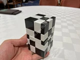 Siamese Mirror Illusion Cube (Black & White Body, Black Center, Mod)