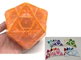 Evgeniy Icosahedron Standard Ice Orange Body (DIY 20-Color Sticker Set, limited edition)