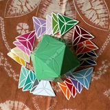 AJ Clover Icosahedron Green Body with 20-Color Stickers (limited edition)