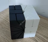 Square-2 Shift Cube Illusion Black & White Body (Lee Mod)