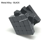 Electroplated Metal Alloy 4x4x4 Cube Black Body (with DIY Stickers)