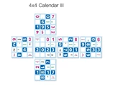 4x4x4 Calendar III Stickers Set (for black cube 62x62x62mm) 