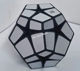 Mirror Kilominx Cube Black Body with Silver Label (Lee Mod)