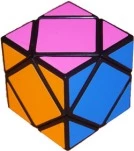 Skewb Cube black body with Fluorescent stickers