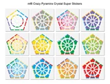 mf8 Crazy Pyraminx Crystal Super Stickers Set