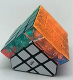 Calvin's 4x4x4 Inverted Glassy House Cube V4 (Green House, Glassy Roof)