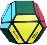 Meffert's 14 face Skewb Hex - Black Body