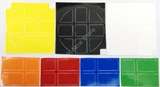 Round 3x3x2 Cube Stickers set