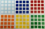 4x4x4 Standard Stickers set for 64mm x 64mm cube