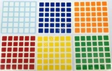 6x6x6 Standard Stickers set