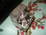 Hand-made Stainless Steel 2x2x2 Cube with Heart & Blood (only One in the World) - sold