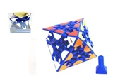 Timur Gear Corner Turning Octahedron with Circle Stickers Blue Body