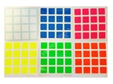 4x4x4 Bright Set (High Quality PVC Stickers) (for cube 62x62x62mm)