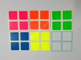 2x2x2 Bright Set (High Quality PVC Stickers) (for cube 50x50x50mm)
