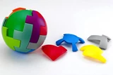 Tetrix-Ball 8 colors 16magnetic pieces