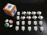 mf8 Legend II White Body with tiles DIY Kit for Speed-cubing 