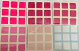 3x3 Pink Gradient Stickers Set (for cube 56x56x56mm)