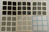 3x3 Grey Gradient Stickers Set (for cube 56x56x56mm)
