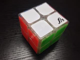 Fangshi(Funs) ShiShuang 2x2 with tiles in Clear Body (50x50mm)