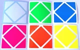 Skewb Cube Full-Bright Stickers Set
