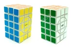 Calvin's 3x3x5 Semi-Super Cuboid (opposite circles) with Evgeniy logo White Body