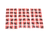 3x3x3 PVC Red-Base Maze Stickers Set (for cube 56x56x56mm)