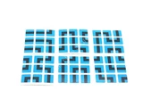 3x3x3 PVC Blue-Base Maze Stickers Set (for cube 56x56x56mm)