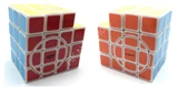 Calvin's 3x3x5 Semi-Super L-Cube (opposite circles) with Evgeniy logo White Body