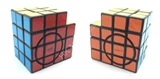Calvin's 3x3x5 Semi-Super L-Cube (opposite circles) with Evgeniy logo Black Body
