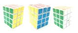 Calvin's 3x3x5 Semi-Super i-Cube (one circle, center-shifted 3x3x4) with Evgeniy logo White Body