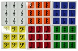 3x3x3 PVC Music Stickers Set (for cube 56x56x56mm)