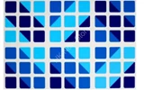 Perez's Corner Twist Sticker Set (Blue Color Scheme) (for cube 56x56x56mm)