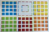 4x4 Pochmann's Supercube stickers (for cube 62x62x62mm)