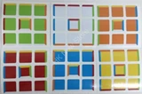 3x3 Pochmann's Supercube stickers (for cube 56x56x56mm)