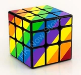 Moyu YJ Rainbow Unequal 3x3x3 Cube Black Body