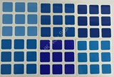 3x3x3 All Blue Gradient Stickers Set (for cube 56x56x56mm)