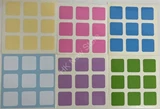 3x3x3 Light Color Stickers Set (for cube 56x56x56mm)